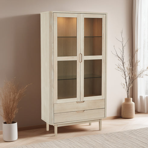Display Cabinet Nyborg - White Oil
